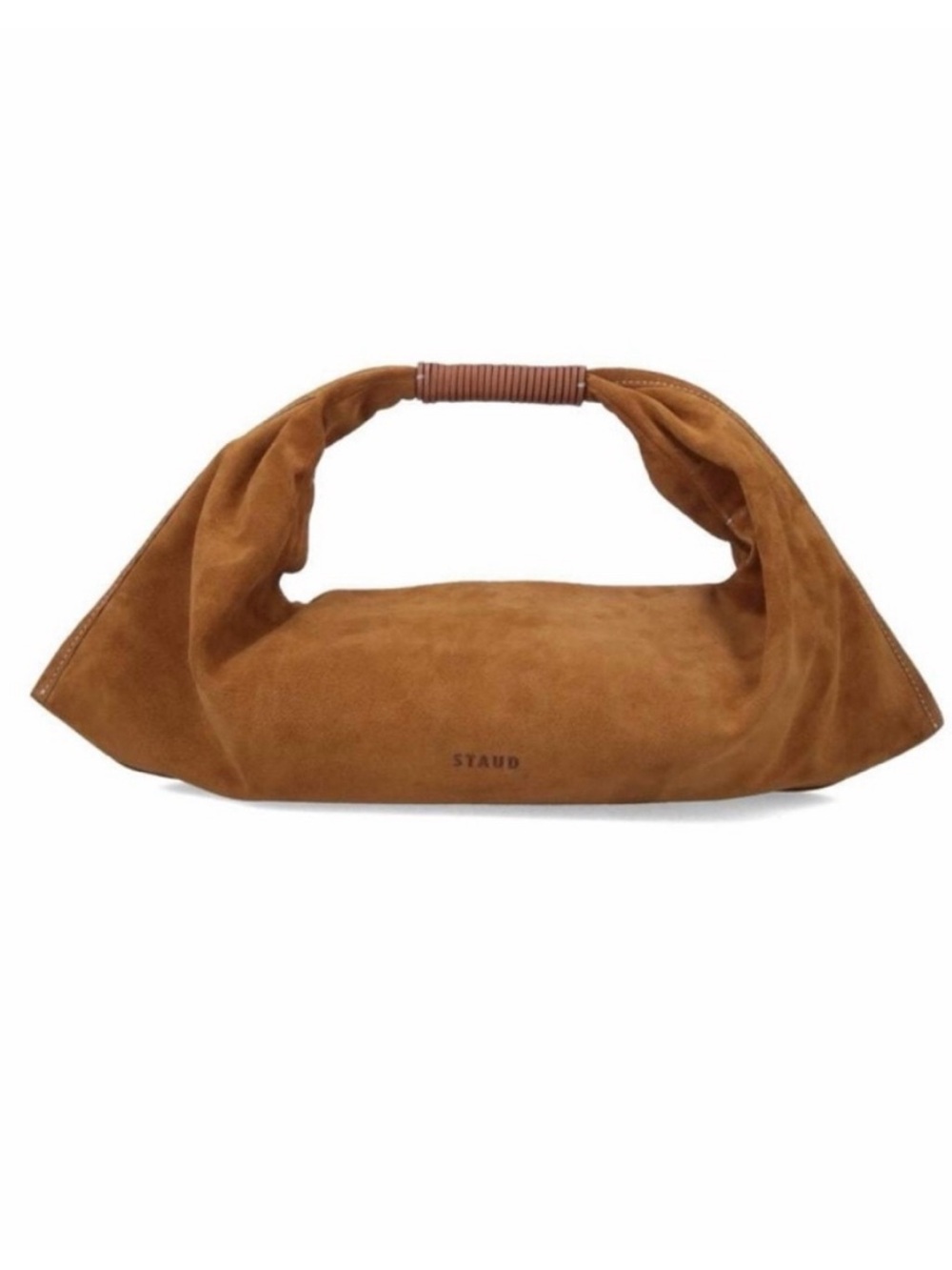 NWT • STAUD tan suede mini Ronnie bag